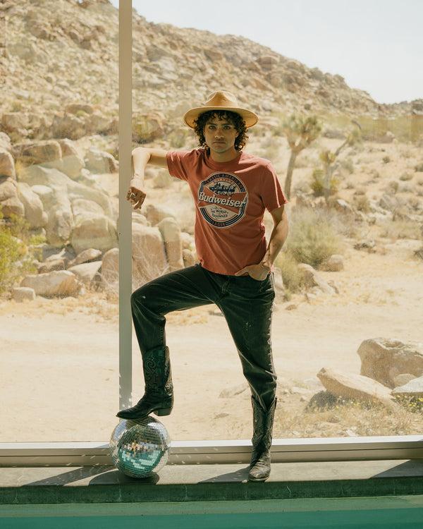 Junk Food Clothing Budweiser Classic American Vintage Tee Rustic