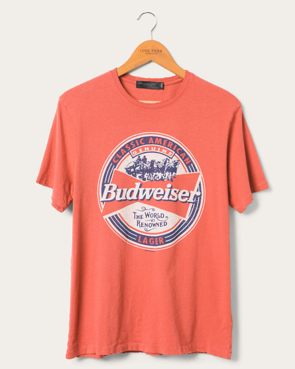 junk food clothing Budweiser Classic American Vintage Tee Rustic