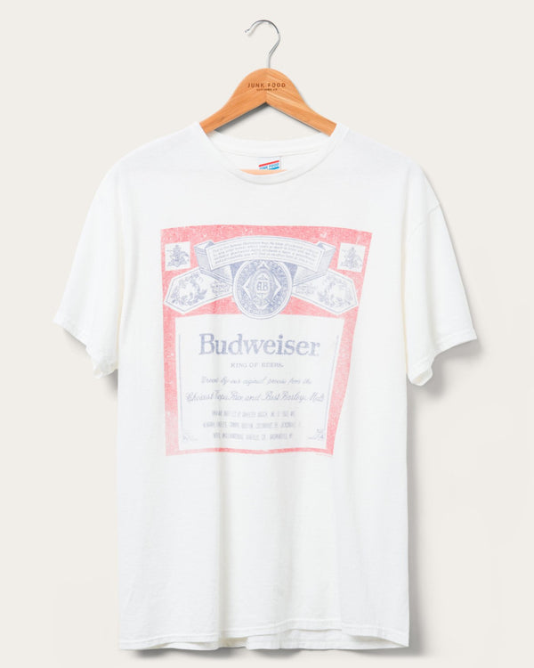 junk food clothing Budweiser Classic Flea Market Tee White