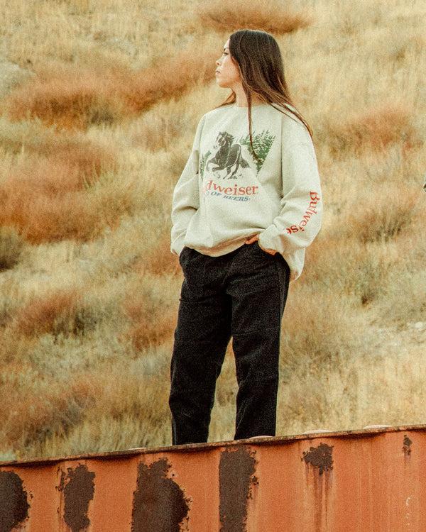Junk Food Clothing Budweiser Clydesdale King Of Beers Flea Market Fleece Sand