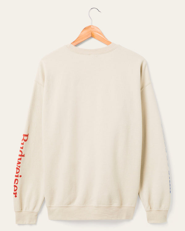 Junk Food Clothing Budweiser Clydesdale King Of Beers Flea Market Fleece Sand