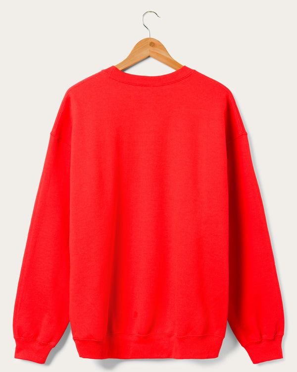 Junk Food Clothing Budweiser Holiday Greetings Flea Market Fleece Red