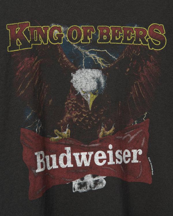 Junk Food Clothing Budweiser King Of Beers Flea Market Tee Black