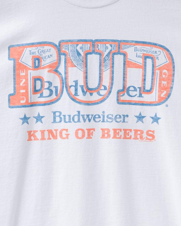 Junk Food Clothing Budweiser King Of Beers Flea Market Tee White