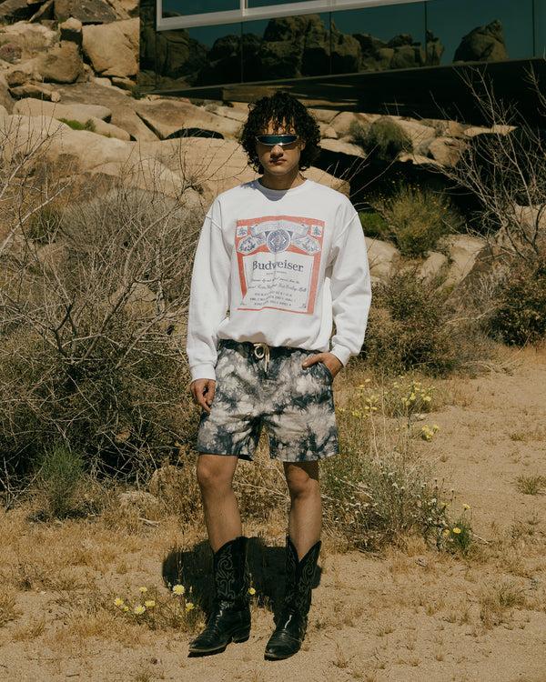 Junk Food Clothing Budweiser Label Flea Market Fleece White