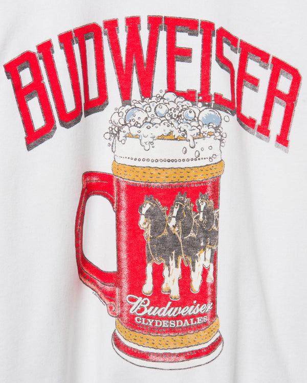 Junk Food Clothing Budweiser Stein Flea Market Fleece White