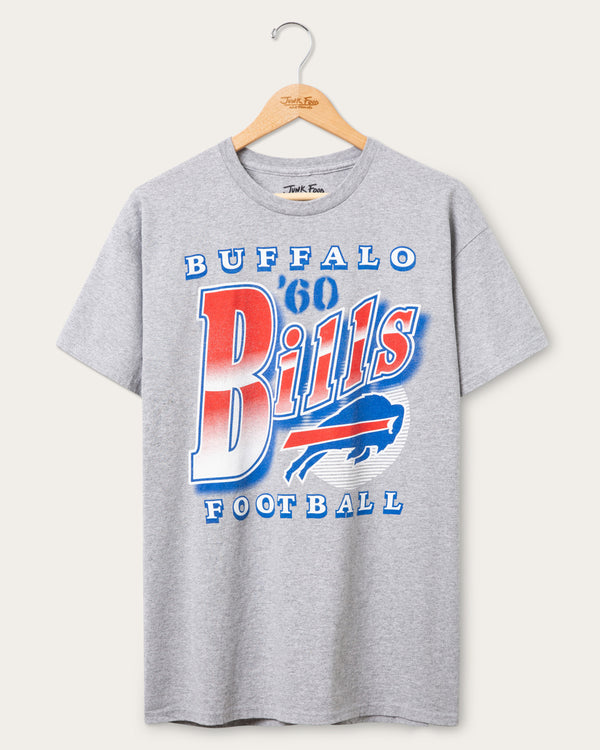 junk food clothing Buffalo Bills Bootleg Flea Market Tee Heather Grey