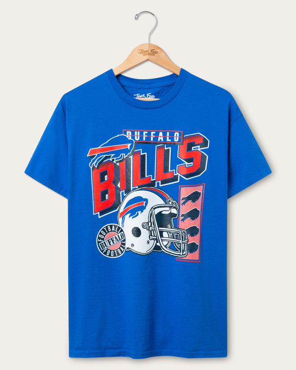 junk food clothing Buffalo Bills Checkdown Flea Market Tee Royal