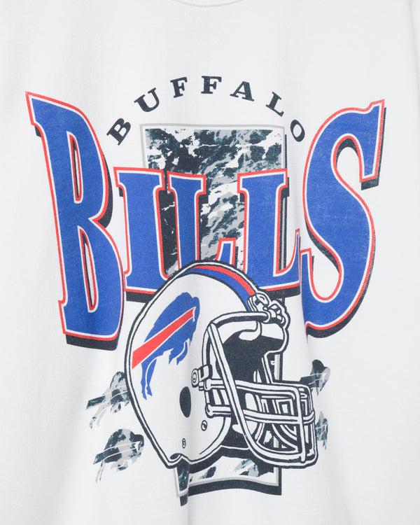 Junk Food Clothing Buffalo Bills Conversion Flea Market Crew Fleece White