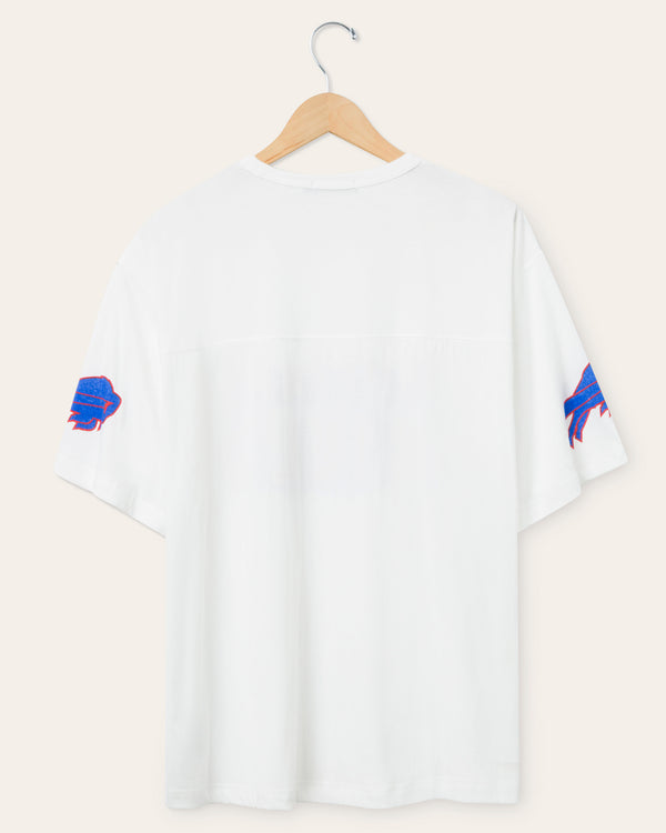 Junk Food Clothing Buffalo Bills Halfback Jersey Tee Vintage White