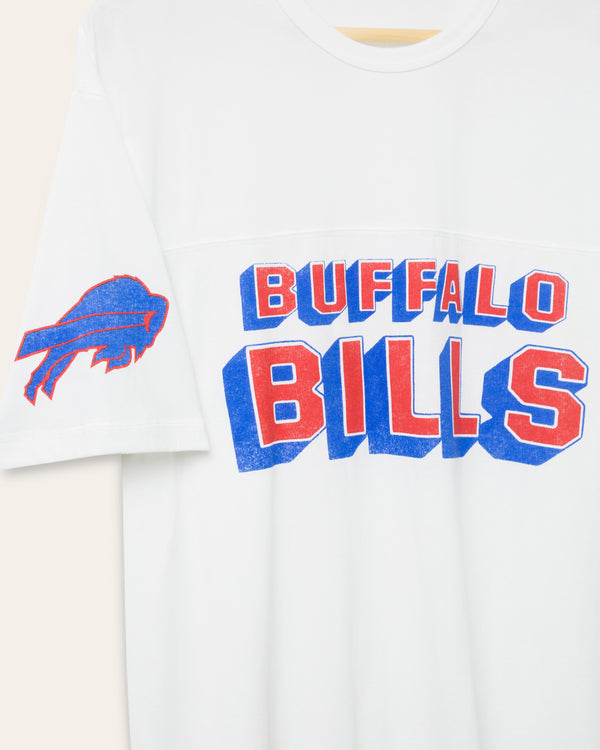 Junk Food Clothing Buffalo Bills Halfback Jersey Tee Vintage White