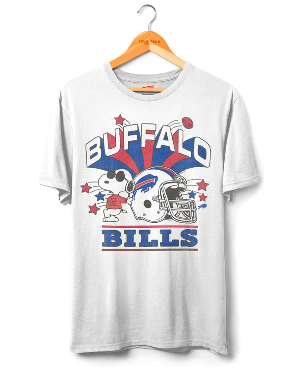 junk food clothing Buffalo Bills Joe Cool Born to Play Tee White