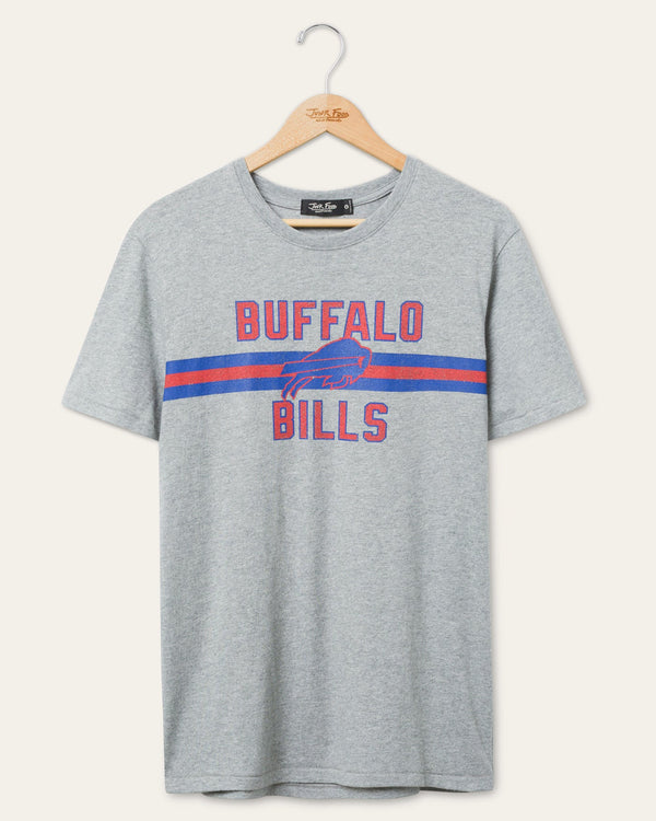 junk food clothing Buffalo Bills Lineman Tee Heather Grey