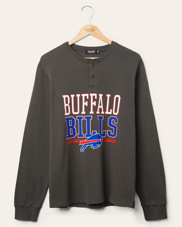 junk food clothing Buffalo Bills Long Sleeve Henley