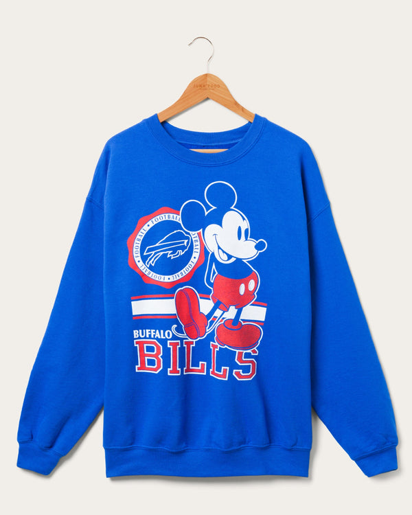 junk food clothing Buffalo Bills Mickey Crew Fleece Royal