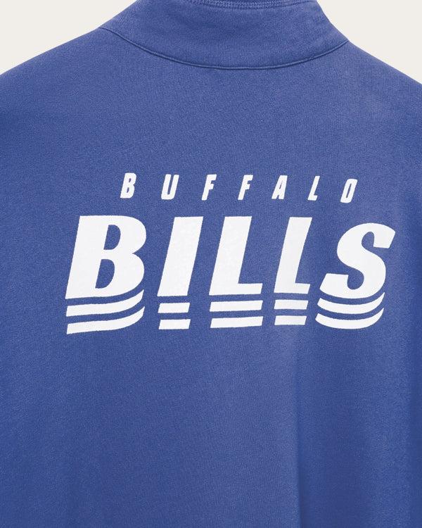 Junk Food Clothing Buffalo Bills Mock 1/4 Button Up Liberty