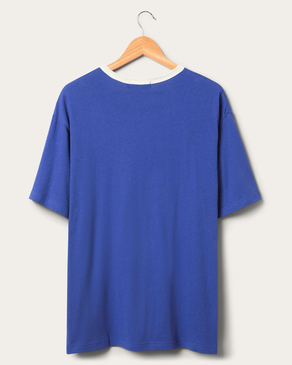 Junk Food Clothing Buffalo Bills Oversized Ringer Tee Liberty