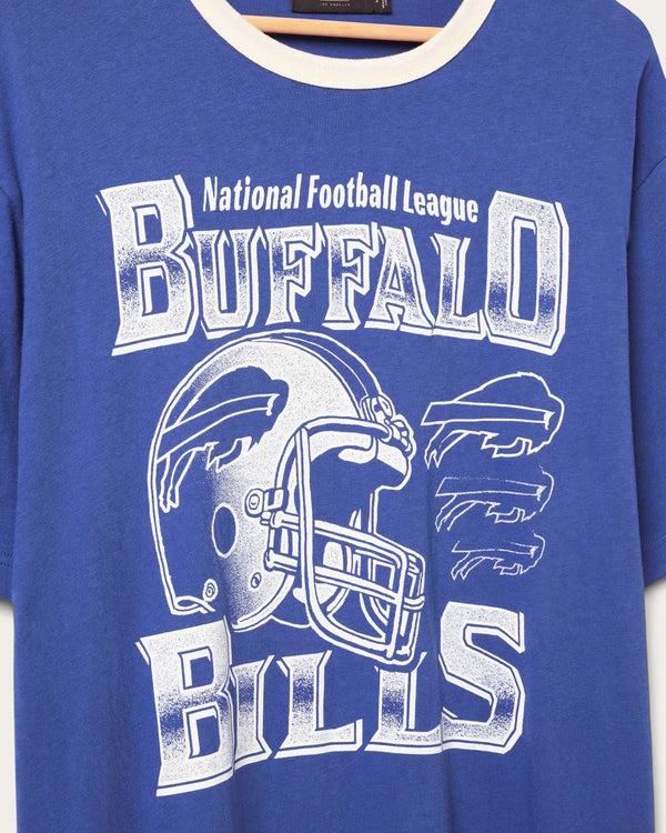 Junk Food Clothing Buffalo Bills Oversized Ringer Tee Liberty