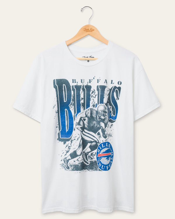 junk food clothing Buffalo Bills Rushing Flea Market Tee White