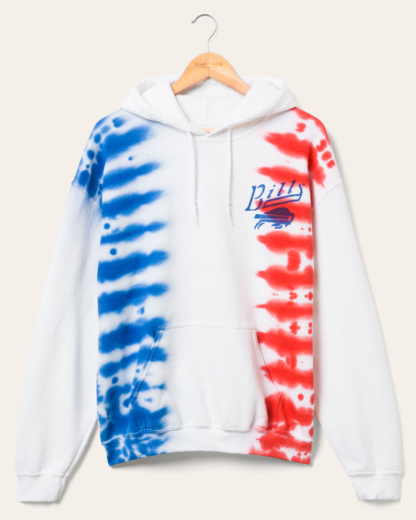 junk food clothing Buffalo Bills Stitch Tie Dye Hoodie Tie Dye
