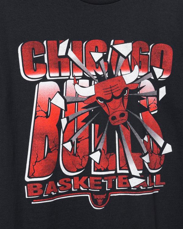 Junk Food Clothing Bulls Break Through Short Sleeve Tee Black