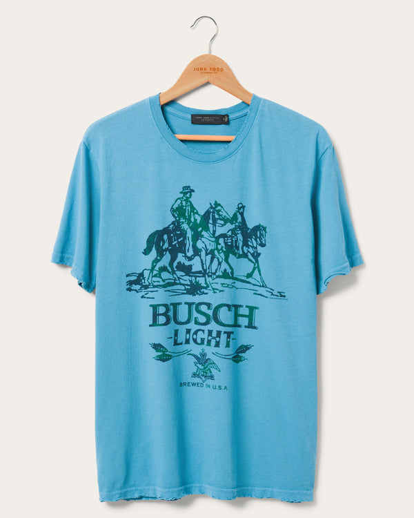 junk food clothing Busch Light Vintage Tee Ashley Blue