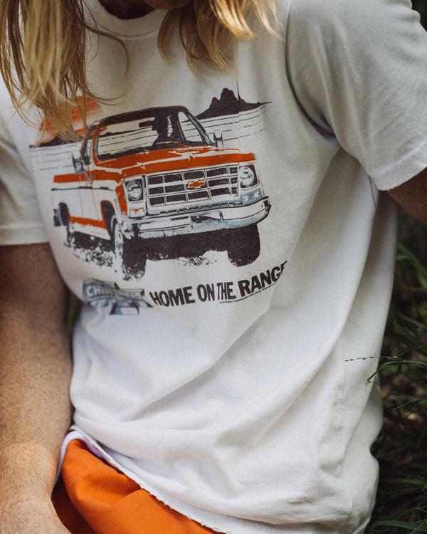 Junk Food Clothing Chevy Trucks Home On The Range Vintage Tee Birch