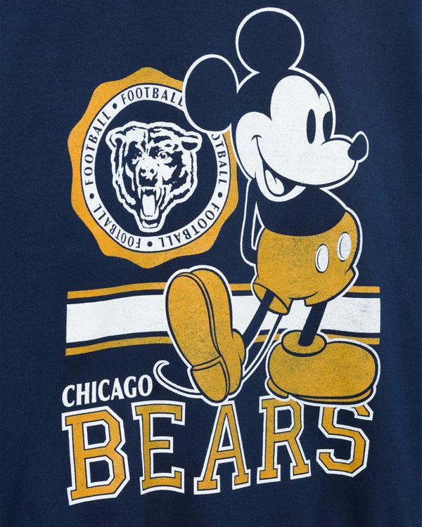 Junk Food Clothing Chicago Bears Mickey Crew Fleece Navy
