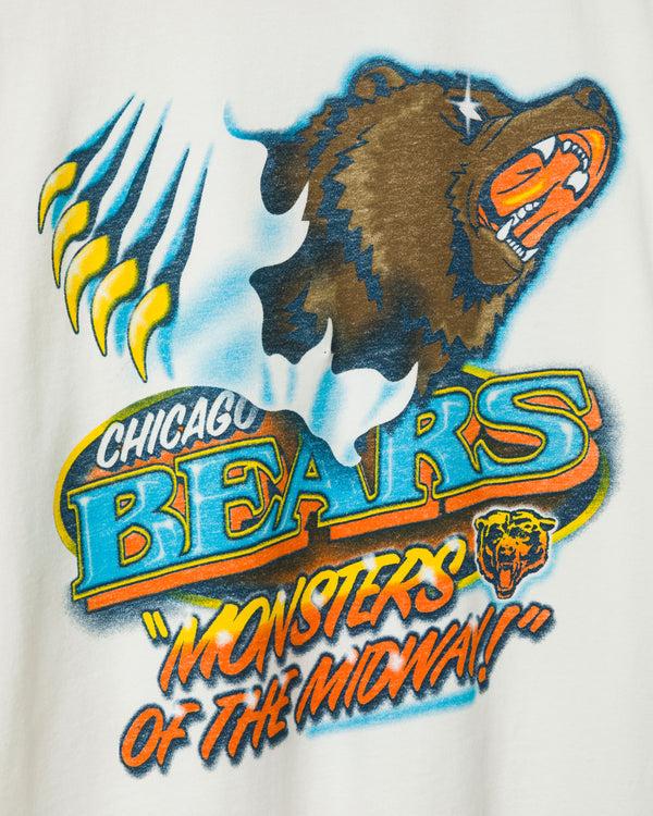 Junk Food Clothing Chicago Bears Monsters Vintage Tee Vintage White