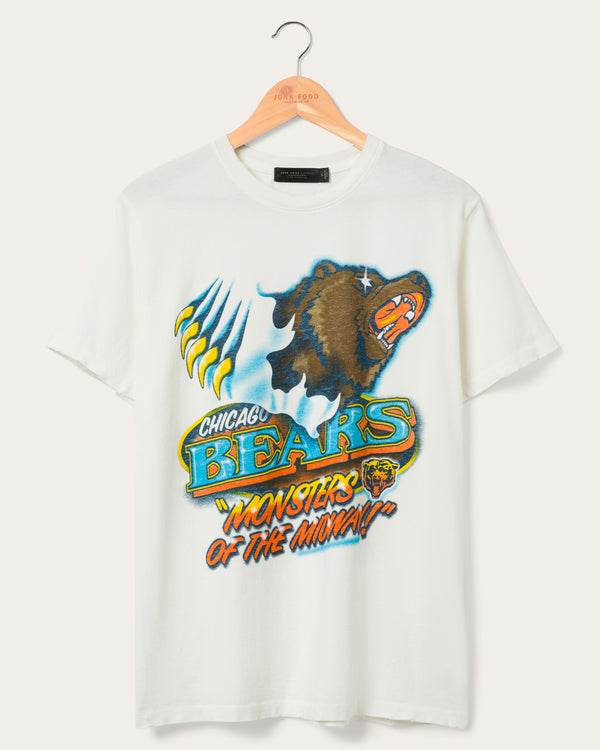 junk food clothing Chicago Bears Monsters Vintage Tee Vintage White