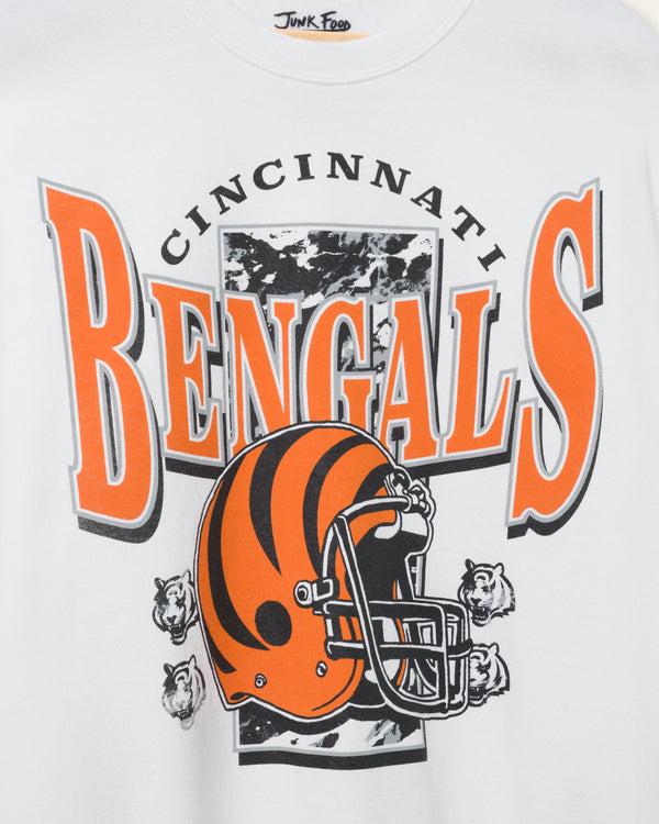 Junk Food Clothing Cincinnati Bengals Conversion Flea Market Crew Fleece White