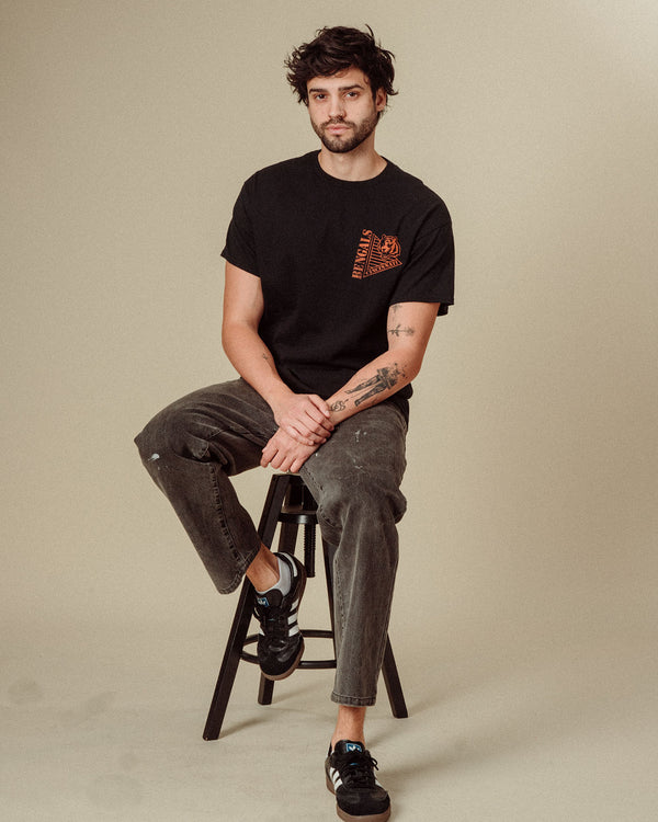 Junk Food Clothing Cincinnati Bengals Drive Tee Black