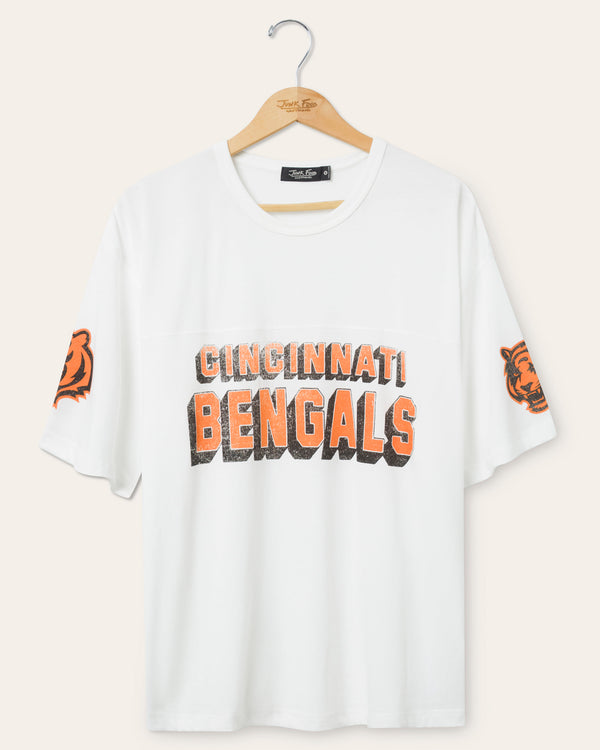junk food clothing Cincinnati Bengals Halfback Jersey Tee Vintage White