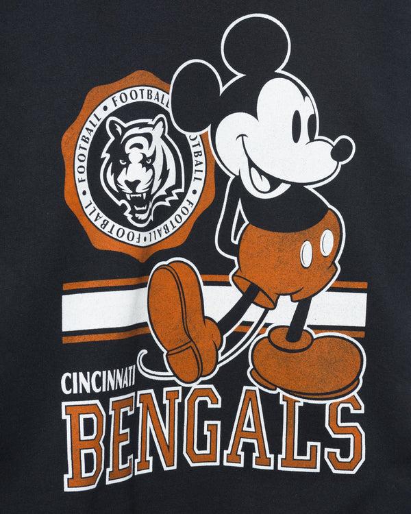 Junk Food Clothing Cincinnati Bengals Mickey Crew Fleece Black