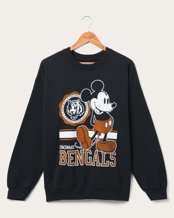 junk food clothing Cincinnati Bengals Mickey Crew Fleece Black