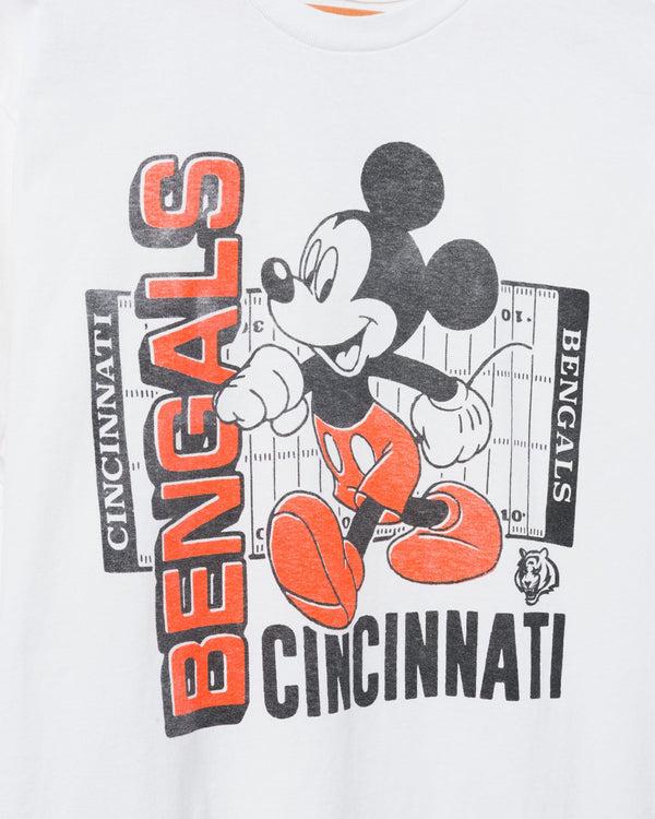 Junk Food Clothing Cincinnati Bengals Mickey Field Tee White