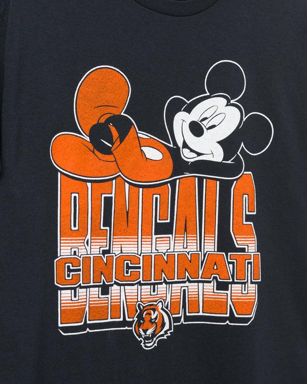 Junk Food Clothing Cincinnati Bengals Mickey Kick Back Tee Black