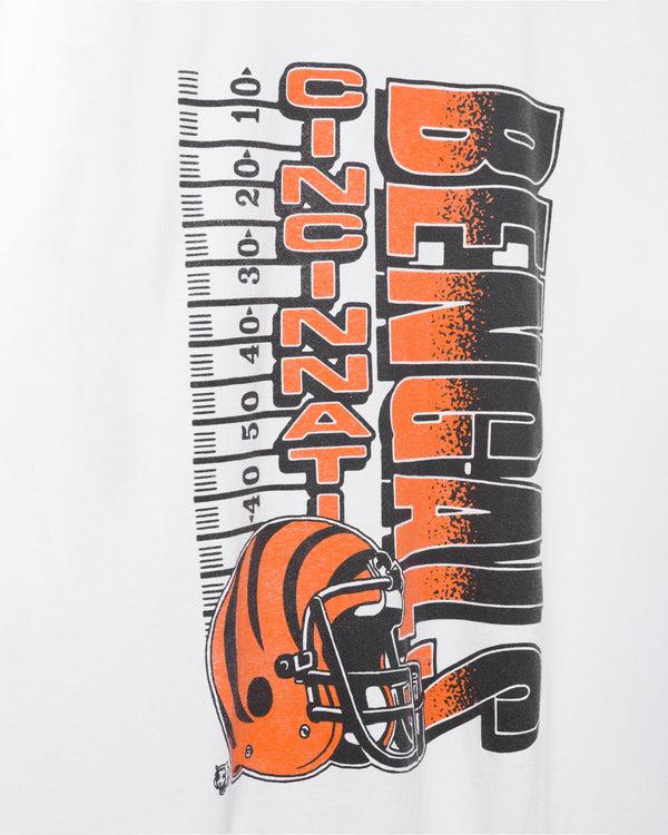 Junk Food Clothing Cincinnati Bengals Yardage Flea Market Tee White
