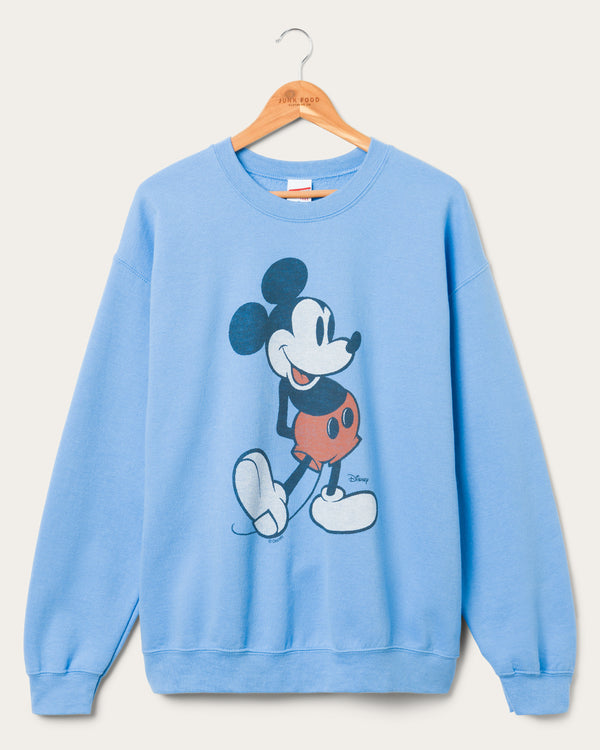 junk food clothing Classic Mickey Flea Market Fleece Carolina Blue