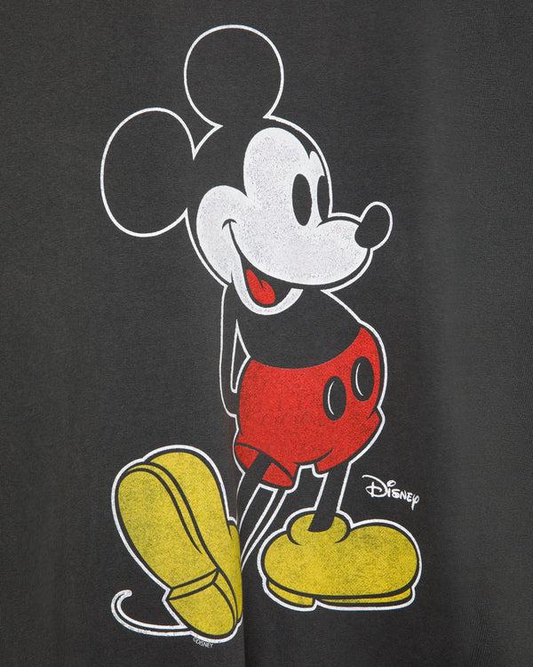 Junk Food Clothing Classic Mickey Oversized Flea Market Tee Vintage Black
