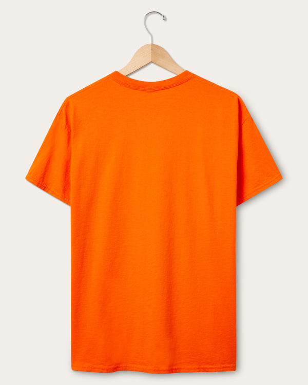 Junk Food Clothing Cleveland Browns Checkdown Flea Market Tee Orange