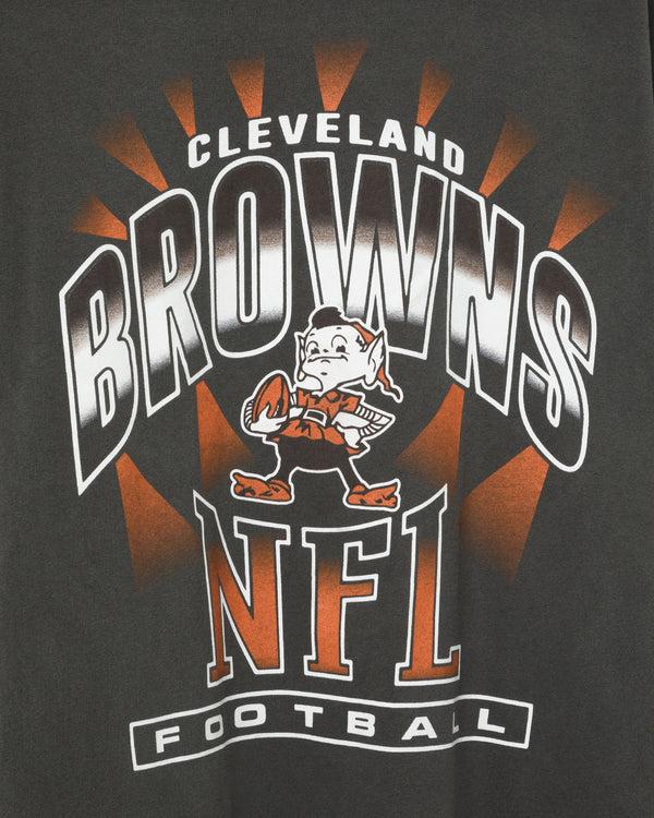 Junk Food Clothing Cleveland Browns Chrome Flea Market Tee Midnight