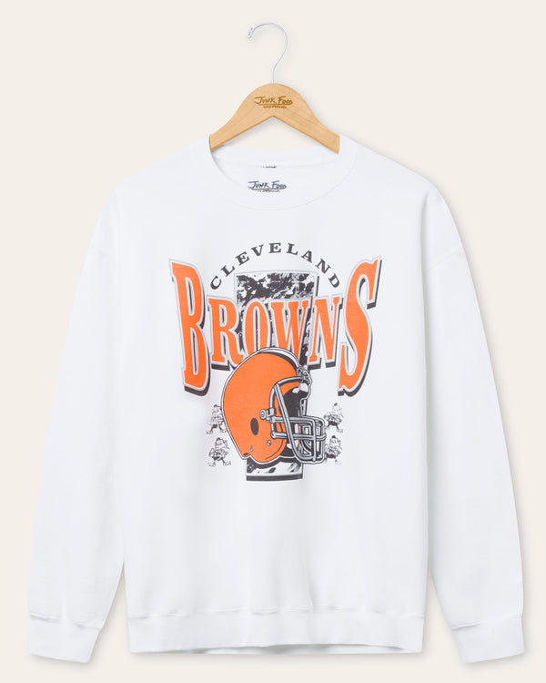junk food clothing Cleveland Browns Conversion Flea Market Fleece White