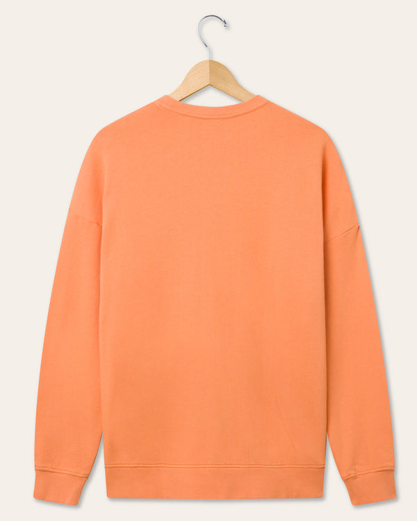 Junk Food Clothing Cleveland Browns Lateral Crew Fleece Orange