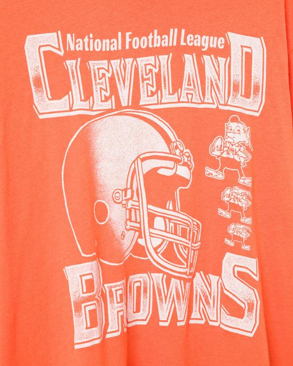 Junk Food Clothing Cleveland Browns Oversized Ringer Orange