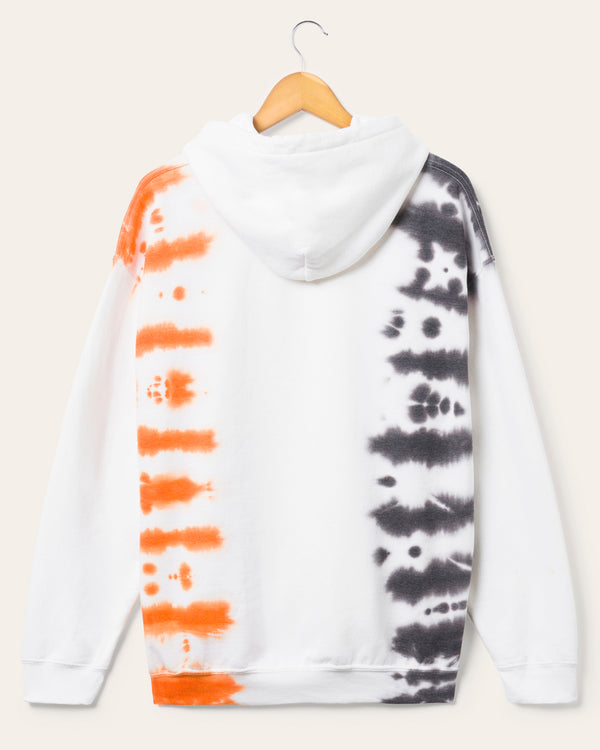 Junk Food Clothing Cleveland Browns Stitch Tie Dye Hoodie Tie Dye