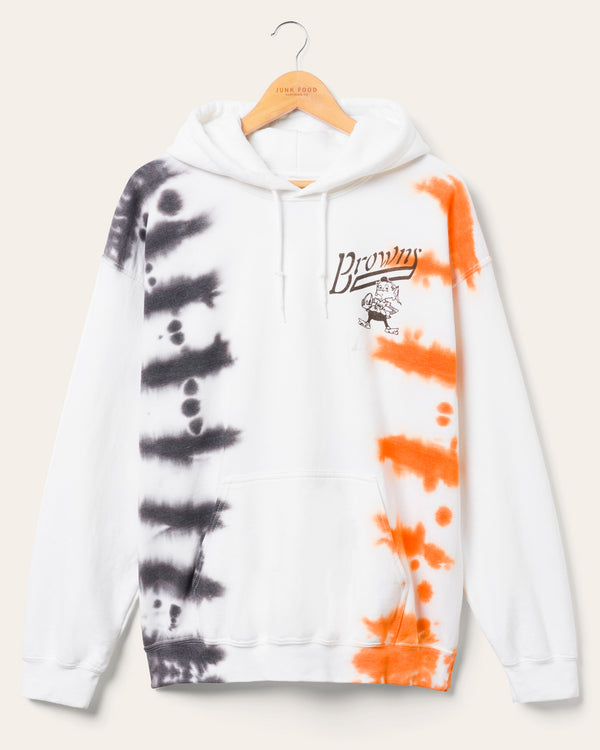 junk food clothing Cleveland Browns Stitch Tie Dye Hoodie Tie Dye
