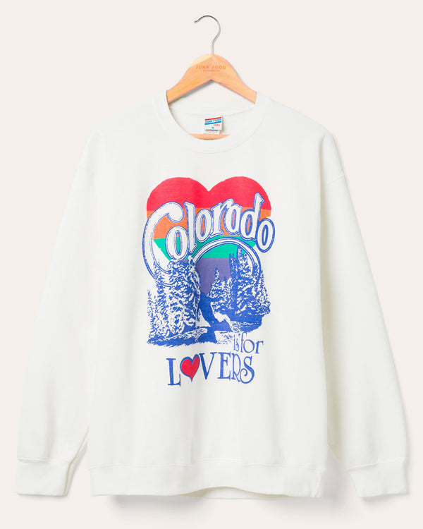 junk food clothing Colorado is For Lovers Flea Market Fleece White