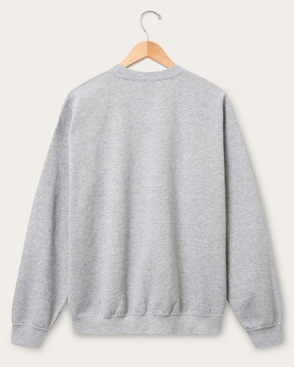 Junk Food Clothing Dallas Cowboys Backfield Crew Fleece Heather Grey