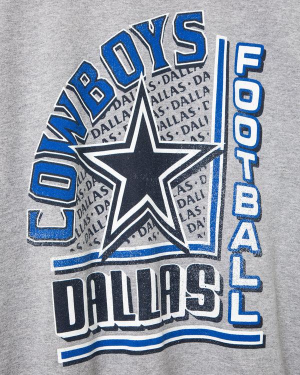 Junk Food Clothing Dallas Cowboys Backfield Crew Fleece Heather Grey